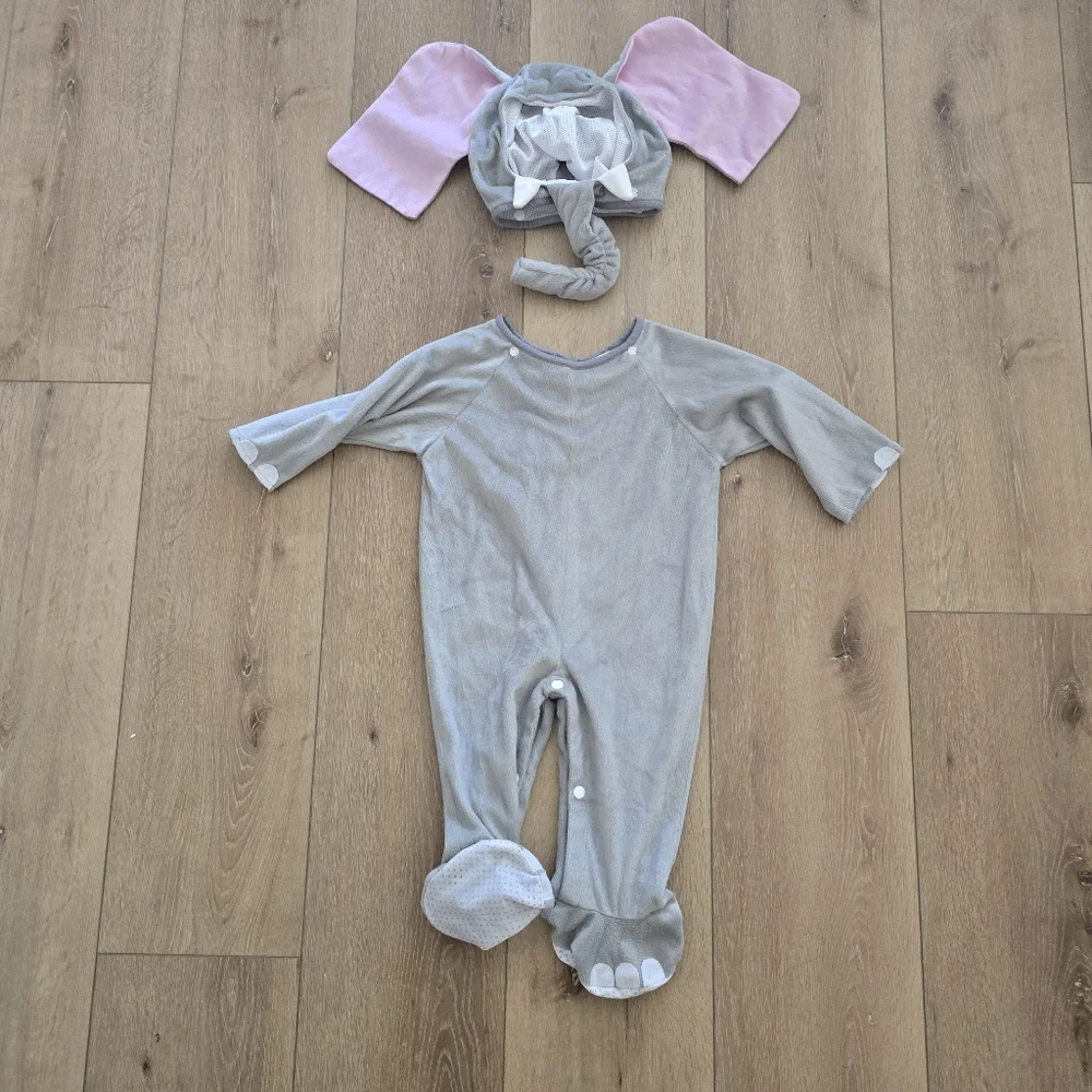 Gray Elephant Costume Size 12-24 Months